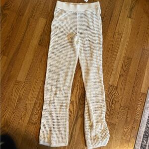 Abercrombie Cream Knit Pants